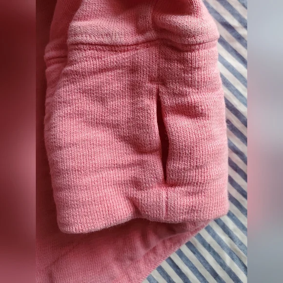 Vineyard Vines  Pink Bubble Gum Zip Collar Pullover Sweatshirt for women size L - Picture 6 of 12